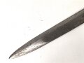 1.Weltkrieg Ersatzseitengewehr Typ EB 29  mit gegossenem Stahlgriff und glatter Klinge ,Griff nachlackiert, Drücker fest