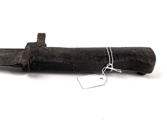 1.Weltkrieg, Kaiserreich, Ersatzseitengewehr Typ EB 28  mit gegossenem Stahlgriff und Hohlkehle ,ungereinigt,
