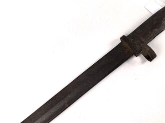 1.Weltkrieg, Kaiserreich, Ersatzseitengewehr Typ EB 28  mit gegossenem Stahlgriff und Hohlkehle ,ungereinigt,
