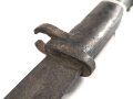 1.Weltkrieg, Kaiserreich, Ersatzseitengewehr Typ EB 28  mit gegossenem Stahlgriff und Hohlkehle ,ungereinigt,