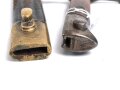 Italien, Seitengewehr Modell Carcano 1891 mit Lederscheide mit Messingbeschlägen, Hersteller Terni