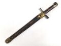Italien, Seitengewehr Modell Carcano 1891 mit Lederscheide mit Messingbeschlägen, Hersteller Terni