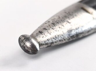 Kaiserreich, Seitengewehr Modell 1871/84 , aufpflanzbares Eigentumstück, Metallteile vernickelt,