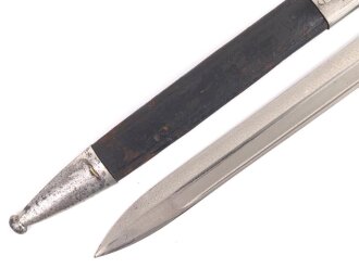 Kaiserreich, Seitengewehr Modell 1871/84 , aufpflanzbares Eigentumstück, Metallteile vernickelt,