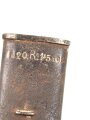 Kaiserreich, Seitengewehr Modell 1884/98 alter Art, mit Lederscheide , nummerngleicher Truppenstempel, Abnahmestempel auf Klinge W 88  und Kontrollmarken auf  Griffkasten   , Hersteller Alex Coppel Solingen, ungereinigt
