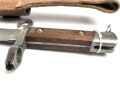 Österreich, Seitengewehr  Modell 1895 Mannlicher mit Koppelschuh für Stutzen, mit Portepeeöse, Hersteller FGGY