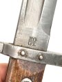 Österreich, Seitengewehr  Modell 1895 Mannlicher mit Koppelschuh für Stutzen, mit Portepeeöse, Hersteller FGGY