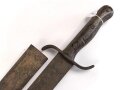 Österreich, Pionierfaschinenmesser Modell 1915  mit Scheide, Klinge  mit Doppeladler und R gestempelt, ungereinigt