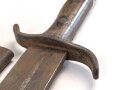 Österreich, Pionierfaschinenmesser Modell 1915  mit Scheide, Klinge  mit Doppeladler und R gestempelt, ungereinigt