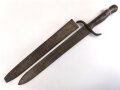 Österreich, Pionierfaschinenmesser Modell 1915  mit Scheide, Klinge  mit Doppeladler und R gestempelt, ungereinigt