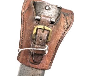 Frankreich, Scheide mit Koppelschuh für Chassepot-Seitengehr Modell 1866