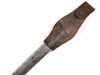 Frankreich, Scheide mit Koppelschuh für Chassepot-Seitengehr Modell 1866