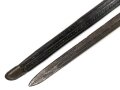 Italien, Seitengewehr Modell 1891/97 Carcano für Truppi Speziali für Gewehr Moschetto TS, Hersteller MA, Lederschride mit Messingbeschlägen, ungereinigt