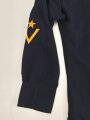 Kriegsmarine, blaues Hemd für einen Matrosengefreiten. Guter Zustand, mit Hersteller und Reichsbetriebsnummer, der Brustadler original vernäht