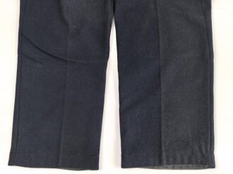 Kriegsmarine,  blaue Klapphose für Mannschaften. Eigentumstück in sehr gutem Zustand