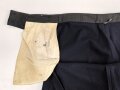 Kriegsmarine,  blaue Klapphose für Mannschaften. Eigentumstück in sehr gutem Zustand