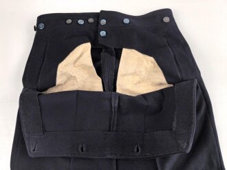 Kriegsmarine,  blaue Klapphose für Mannschaften. Kammerstück von 1939 ? in gutem Zustand
