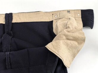 Kriegsmarine,  blaue Klapphose für Mannschaften. Kammerstück von 1939 ? in gutem Zustand