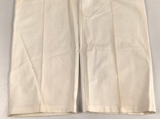 Kriegsmarine,  weisse Hose für einen Offizier. Eigentumstück, angeschmutzt, sonst gut