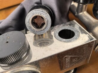 Sauerstoff Behandlungsgerät 38 ( o.Fl.) Sehr guter Zustand, ungereinigt. Gebrauchsanweisung von Havlicek Prag. Luftwaffenblauer Originallack