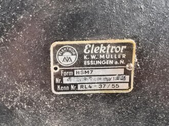 Luftschutz , Sirene HSM7 datiert 1943, Originallack, Funktioniert