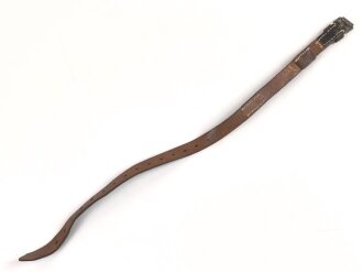 Tornisterriemen Wehrmacht, gebraucht, datiert 1942