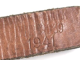 Tornisterriemen Wehrmacht, gebraucht, datiert 1941