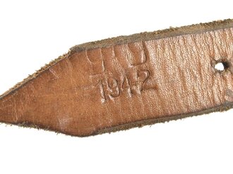 Tornisterriemen Wehrmacht datiert 1942,  leicht getragen