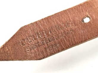 Tornisterriemen Wehrmacht datiert 1941, wohl ungebraucht