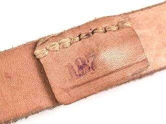 Tornisterriemen Wehrmacht datiert 1942,  wohl ungebraucht