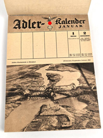 "Adler Kalender 1943" DIN A5, guter Zustand