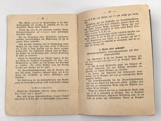 H.Dv. 395/5 "Gasabwehrdienst aller Waffen, Heft 5 Entfeuchen des Gaschutzgerätes  vom 1.8.41" 16 Seiten
