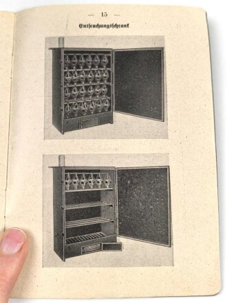 H.Dv. 395/5 "Gasabwehrdienst aller Waffen, Heft 5 Entfeuchen des Gaschutzgerätes  vom 1.8.41" 16 Seiten