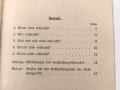 H.Dv. 395/5 "Gasabwehrdienst aller Waffen, Heft 5 Entfeuchen des Gaschutzgerätes  vom 1.8.41" 16 Seiten