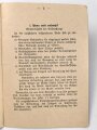 H.Dv. 395/5 "Gasabwehrdienst aller Waffen, Heft 5 Entfeuchen des Gaschutzgerätes  vom 1.8.41" 16 Seiten