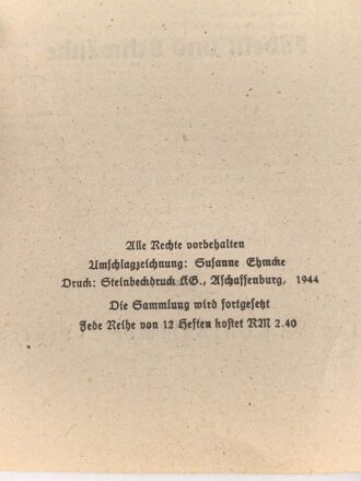 Feldpost Heft "Fabeln und Schwänke" Die...
