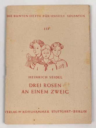 Feldpost Heft "Drei Rosen an einem Zweig" Die...