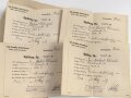 Die deutsche Arbeitsfront "Kdf-Wagen-Sparkarte" ausgestellt 1939, mit Quittungen und Begleitschreiben