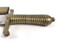 Preußen, Faschinenmesser für Füsiliere  Modell 1787 neuer Art, Eigentumstück ohne Stempelmarken, Klingenlänge 47 cm, Griffstück ohne Nieten mit 18 Rippen,