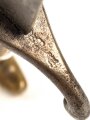 Preußen, Seitengewehr für Füsiliere  Modell 1860, ohne Scheide, Truppenstempel, Abnahmestempel auf Parierstange W 68, Solinger Herstellermarke, Klingenlänge 50,3 cm, Klinge korrodiert, ungereinigt
