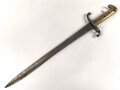 Preußen, Seitengewehr für Füsiliere  Modell 1860, ohne Scheide, Truppenstempel, Abnahmestempel auf Parierstange W 68, Solinger Herstellermarke, Klingenlänge 50,3 cm, Klinge korrodiert, ungereinigt