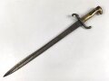 Preußen, Seitengewehr für Füsiliere  Modell 1860, ohne Scheide, Truppenstempel, Abnahmestempel auf Parierstange W 68, Solinger Herstellermarke, Klingenlänge 50,3 cm, Klinge korrodiert, ungereinigt