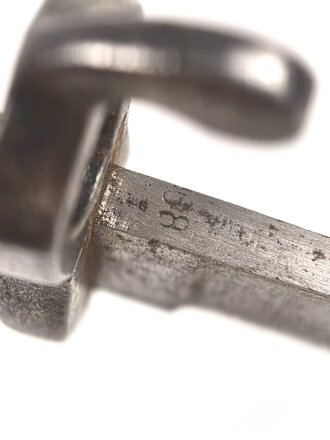 Kaiserreich, Pionierfaschinenmesser mit Säge Modell 1871 aus Modell 1860 gefertigt, Laufring ausgebuchst auf ca 17,3 mm, Suhler Hersteller