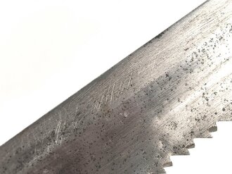 Kaiserreich, Pionierfaschinenmesser mit Säge Modell 1871 aus Modell 1860 gefertigt, Laufring ausgebuchst auf ca 17,3 mm, Suhler Hersteller