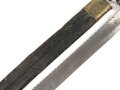 Kaiserreich, Pionierfaschinenmesser mit Säge Modell 1871 aus Modell 1860 gefertigt, Laufring ausgebuchst auf ca 17,3 mm, Suhler Hersteller