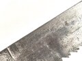 Kaiserreich, Pionierfaschinenmesser mit Säge Modell 1871 aus Modell 1860 gefertigt, Laufring ausgebuchst auf ca 17,3 mm, Suhler Hersteller