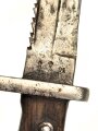 Bayern, Seitengewehr Modell 71/84 mit Säge  Hersteller Weyersberg Kirschbaum Solingen, bayrischer Truppenstempel auf Parierstange, Abnahme W 88 und L mit Krone 91 , O mit Krone, Scheidennaht offen , Leder weich
