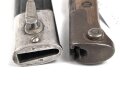 Preussen,  Seitengewehr Modell 71/84   Hersteller Haenel Suhl, verschiedene  Truppenstempel , Abnahme W 88, Reinigungsloch