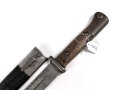 Preussen,  Seitengewehr Modell 71/84   Hersteller Haenel Suhl, verschiedene  Truppenstempel , Abnahme W 88, Reinigungsloch