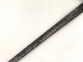 1.Weltkrieg Ersatzseitengewehr mit geriffeltem Messinggriff ohne Scheide, Reinigungsloch,  mit ausgeprägter Laufkralle und dreikantiger Klinge